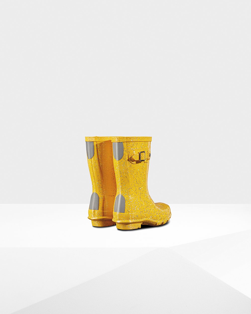 Kids Hunter Original Little Giant Glitter | Rain Boots Yellow | NZ-39652-MWDG